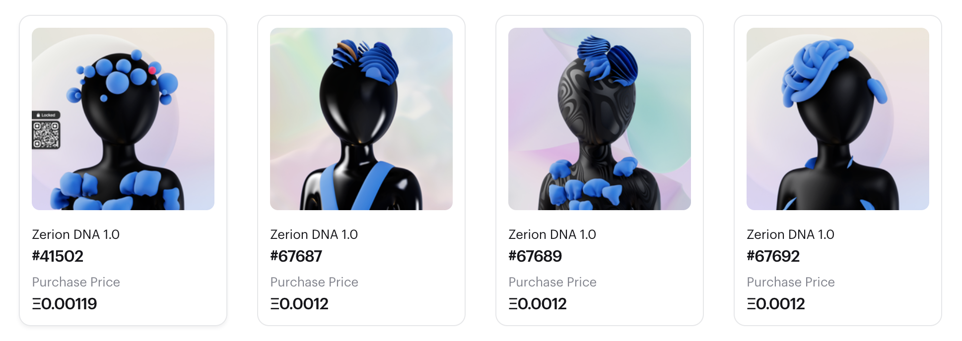 Zerion DNA NFTs